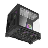 darkFlash - Boîtier PC FT418 mini tour + 6 ventilateurs ARGB (noir) : détail