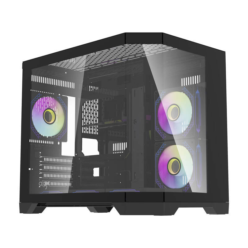darkFlash - Boîtier PC FT418 mini tour + 6 ventilateurs ARGB (noir) - visuel 1