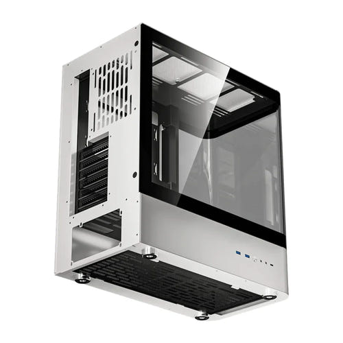 darkFlash - Boîtier PC HM1 verre incurvé anti-reflet (noir et blanc) : intérieur