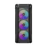darkFlash - Boîtier PC LEO façade mesh (noir, sans ventilateurs) : profil