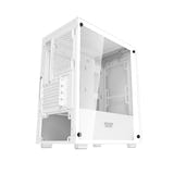 darkFlash - Boîtier PC M305 mini tour (blanc, sans ventilateurs) : arrière