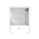 darkFlash - Boîtier PC M305 mini tour (blanc, sans ventilateurs) : côté