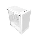 darkFlash - Boîtier PC M305 mini tour (blanc, sans ventilateurs) : dessus
