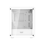 darkFlash - Boîtier PC M305 mini tour (blanc, sans ventilateurs) : façade