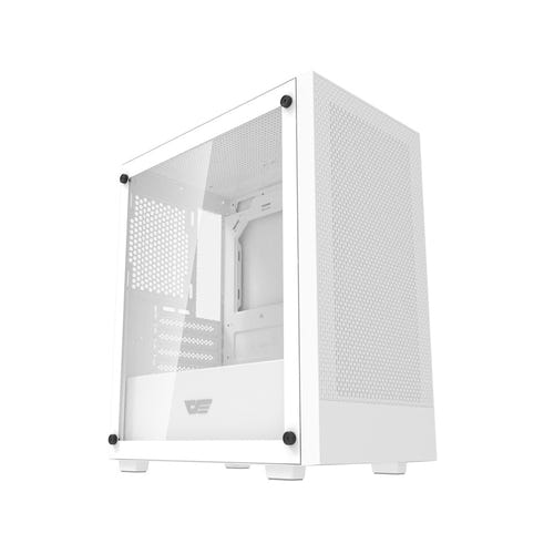 darkFlash - Boîtier PC M305 mini tour (blanc, sans ventilateurs) : vue ensemble