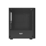 darkFlash - Boîtier PC M305 Mesh mini tour (noir, sans ventilateurs) : dessus