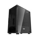 darkFlash - Boîtier PC M305 Mesh mini tour (noir, sans ventilateurs) : détail