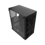 darkFlash - Boîtier PC M305 Mesh mini tour (noir, sans ventilateurs) : façade