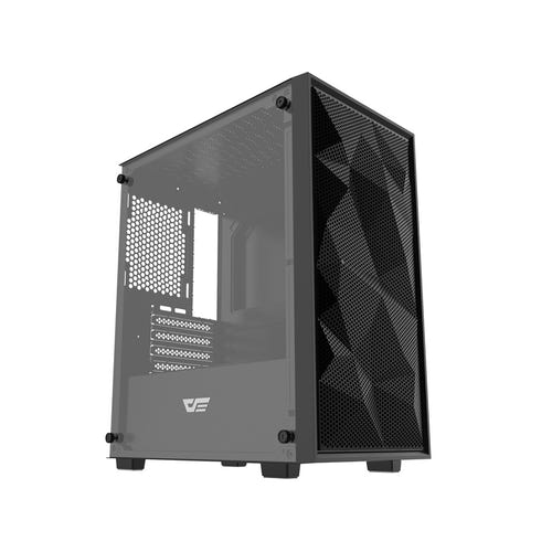 darkFlash - Boîtier PC M305 Mesh mini tour (noir, sans ventilateurs) : vue ensemble
