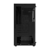 darkFlash - Boîtier PC M305 mini tour (noir, sans ventilateurs) : connectique
