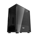darkFlash - Boîtier PC M305 mini tour (noir, sans ventilateurs) : profil