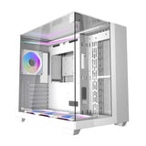 darkFlash - Boîtier PC TH285 + 4 ventilateurs (blanc) : vue ensemble
