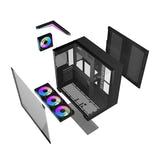 darkFlash - Boîtier PC TH285 + 4 ventilateurs (noir) : détail