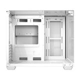 darkFlash - Boîtier PC TH285M triple vitrage (blanc, sans ventilateurs) : intérieur