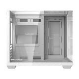 darkFlash - Boîtier PC TH285M triple vitrage (blanc, sans ventilateurs)