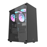darkFlash DK100 - Boîtier PC moyenne tour ATX façade métal (noir) - visuel 5
