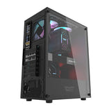 darkFlash DK100 - Boîtier PC moyenne tour ATX façade métal (noir) - visuel 2