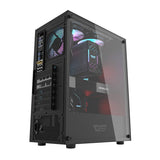 darkFlash DK100 - Boîtier PC moyenne tour ATX façade métal (noir) - visuel 2
