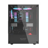 darkFlash DK100 - Boîtier PC moyenne tour ATX façade métal (noir) - visuel 4