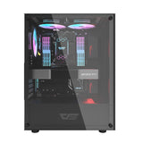 darkFlash DK100 - Boîtier PC moyenne tour ATX façade métal (noir) - visuel 4