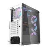 darkFlash DK352 Plus - Boîtier PC + 4 ventilateurs ARGB (noir et blanc) (vue 3)