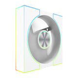 darkFlash DM8 LINE - ventilateur PC ARGB PWM blanc : cadre angles droits