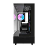 darkFlash DPX90 - Boîtier PC panoramique + 3 ventilateurs ARGB (noir) (vue 5)