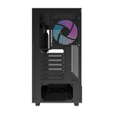 darkFlash DPX90 - Boîtier PC panoramique + 3 ventilateurs ARGB (noir) (vue 6)
