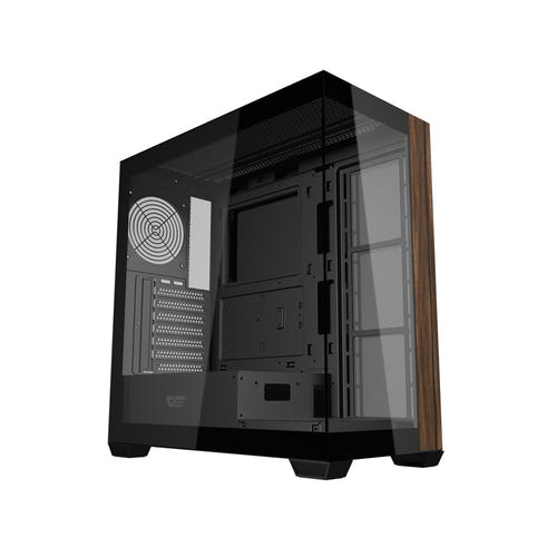 darkFlash DS900W - Boîtier PC panoramique 270 degrés sans ventilateur (noir) - visuel 1