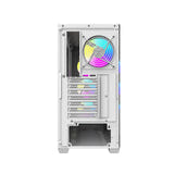 darkFlash DS900WD ATX - Boîtier PC façade bois avec 4 ventilateurs ARGB (blanc) - visuel 5