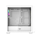 darkFlash DS900WD ATX - Boîtier PC façade bois avec 4 ventilateurs ARGB (blanc) - visuel 3