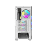 darkFlash DS900WS - Boîtier PC moyenne tour ATX avec 4 ventilateurs ARGB (blanc) - visuel 3