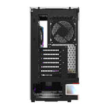 darkFlash F1 - Boîtier PC ATX blanc vitré 270° avec 6 ventilateurs : flux air