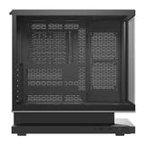 darkFlash F1 - Boîtier PC moyen tour ATX avec 6 ventilateurs ARGB, noir : façade