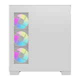darkFlash K430 - Boîtier PC ATX blanc avec vitrine et 6 ventilateurs : intérieur ventilateurs