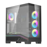 darkFlash K430 - boîtier PC ATX noir avec vitrine frontale et 6 ventilateurs - visuel 1