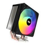 darkFlash M400 ARGB - ventirad processeur 120 mm avec écran de température, noir : vue de profil