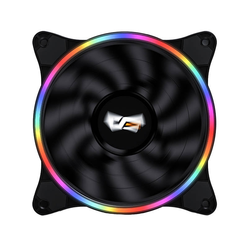 darkFlash - Ventilateur PC D1 LED 120 mm (anneau arc-en-ciel, 22 dBA) - visuel 1