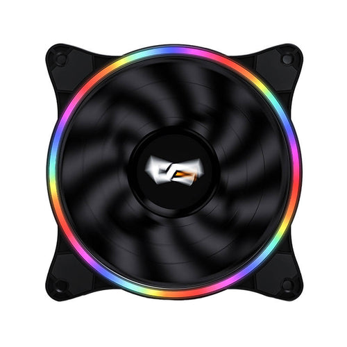 darkFlash - Ventilateur PC D1 LED 120 mm (anneau arc-en-ciel, 22 dBA) : vue ensemble