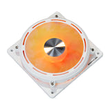 darkFlash - Ventilateur PC DE8 ARGB 120 mm blanc (effet vortex, contrôleur) : éclairage