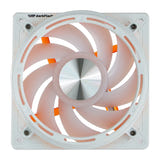 darkFlash - Ventilateur PC DE8 ARGB 120 mm blanc (effet vortex, contrôleur) : profil