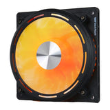 darkFlash - Ventilateur PC DE8 ARGB 120 mm (effet vortex, contrôleur inclus) : noir éclairage
