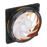 darkFlash - Ventilateur PC DE8 ARGB 120 mm (effet vortex, contrôleur inclus) : noir profil