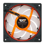 darkFlash - Ventilateur PC DE8 ARGB 120 mm (effet vortex, contrôleur inclus) : noir vue ensemble