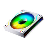 darkFlash - Ventilateur PC DM20 ARGB 120 mm à effet miroir (PWM, blanc) : détail