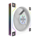 darkFlash - Ventilateur PC DM20 LINE ARGB 120 mm (miroir infini, blanc) (vue 2)