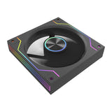 darkFlash - Ventilateur PC DM20 LINE ARGB 120 mm (miroir infini, noir) (vue 3)