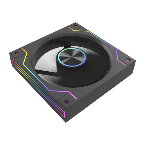 darkFlash - Ventilateur PC DM20 LINE ARGB 120 mm (miroir infini, noir) (vue 3)