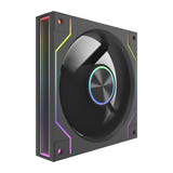 darkFlash - Ventilateur PC DM20 LINE ARGB 120 mm (miroir infini, noir) (vue 2)