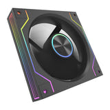 darkFlash - Ventilateur PC DM20 LINE ARGB 120 mm (miroir infini, noir) : profil